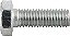 Parafuso sextavado zincado 10mm x 30mm MA rosca total VONDER - Imagem 3