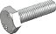 Parafuso sextavado zincado 10mm x 35mm MA rosca total VONDER - Imagem 1