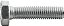 Parafuso sextavado zincado 10mm x 40mm MA rosca total VONDER - Imagem 3