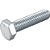 Parafuso sextavado zincado 12mm x 50mm MA rosca total VONDER - Imagem 1