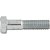 Parafuso sextavado zincado 16mm x 80mm MA caixa com 20 peças VONDER - Imagem 2