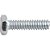 Parafuso sextavado zincado 3/16" x 3/4" UNC rosca total VONDER - Imagem 3