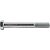 Parafuso sextavado zincado 3/4" x 6" UNC rosca parcial caixa com 20 peças VONDER - Imagem 3