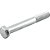 Parafuso sextavado zincado 3/8" x 3" UNC rosca parcial VONDER - Imagem 1