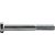 Parafuso sextavado zincado 3/8" x 3" UNC rosca parcial VONDER - Imagem 3