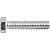 Parafuso sextavado zincado 5/16" x 1.1/2" UNC rosca total VONDER - Imagem 3