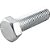 Parafuso sextavado zincado 5/8" x 2" UNC rosca total caixa com 50 peças VONDER - Imagem 1