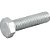 Parafuso sextavado zincado 5/8" x 2.1/2" UNC rosca total caixa com 50 peças VONDER - Imagem 1