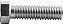 Parafuso sextavado zincado 7/16" x 1.1/2" UNC rosca total VONDER - Imagem 3
