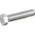 Parafuso sextavado zincado 7/16" x 2" UNC rosca total VONDER - Imagem 1