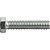 Parafuso sextavado zincado 7/16" x 2" UNC rosca total VONDER - Imagem 3