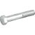 Parafuso sextavado zincado 7/16" x 2.1/2" UNC rosca parcial VONDER - Imagem 1