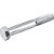 Parafuso sextavado zincado 7/16" x 3" UNC rosca parcial VONDER - Imagem 1
