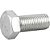 Parafuso sextavado zincado 7/8" x 2" UNC rosca total caixa com 20 peças VONDER - Imagem 1