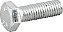 Parafuso sextavado zincado 8mm x 25mm MA rosca total caixa com 200 peças VONDER - Imagem 1