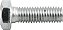 Parafuso sextavado zincado 8mm x 25mm MA rosca total caixa com 200 peças VONDER - Imagem 3