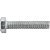Parafuso sextavado zincado 8mm x 40mm MA rosca total caixa com 200 peças VONDER - Imagem 3