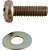 Parafuso com arruela para suporte de TV M8 x 25mm VONDER - Imagem 3