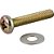 Parafuso com arruela para suporte de TV M8 x 45mm VONDER - Imagem 1