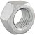 Porca sextavada 1/8" UNC zincada pacote com 200 peças VONDER - Imagem 1