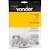 Porca sextavada 3/8" UNC zincada cartela com 10 peças VONDER - Imagem 2