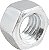 Porca sextavada 3/8" UNC zincada cartela com 10 peças VONDER - Imagem 1