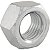 Porca sextavada 5/8" UNC zincada VONDER - Imagem 1