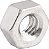 Porca sextavada inox UNC 1/4" VONDER - Imagem 1