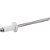 Rebite de repuxo 3,2mm x 19,0mm branco 319 caixa com 1.000 peças VONDER - Imagem 3