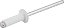Rebite de repuxo 3,2mm x 8,0mm branco pacote com 100 peças NOVE54 - Imagem 3