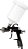 Pistola para pintura bico 1,3mm caneca 600ml por gravidade sistema HVLP AS-400P13 PUMA - Imagem 1