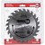 Lâmina de serra circular com dentes de metal duro/vídea 185mm x 16mm 24 dentes NOVE54 - Imagem 2