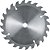 Lâmina de serra circular com dentes de metal duro/vídea 185mm x 16mm 24 dentes VONDER - Imagem 3