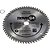 Lâmina de serra circular com dentes de metal duro/vídea 185mm x 20mm 60 dentes NOVE54 - Imagem 3