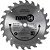 Lâmina de serra circular com dentes de metal duro/vídea 235mm x 25mm 24 dentes NOVE54 - Imagem 1