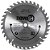 Lâmina de serra circular com dentes de metal duro/vídea 235mm x 25mm 36 dentes NOVE54 - Imagem 4