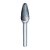 Lima rotativa árvore abaulada 9,6mm x 19,0mm com haste 6,0mm P8119.6X6.0 DORMER - Imagem 2