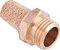 Silenciador de ar comprimido longo em latão rosca 1/4" BSP VONDER - Imagem 4