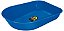 Caçamba Rasa Plástica Azul Tramontina 3,5 mm 50 L - Imagem 1
