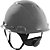 Capacete aba frontal cinza com catraca H-708 HB004732440 3M - Imagem 2
