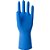 Luva de látex tamanho M cor azul antiderrapante com forro modelo Light SANRO - Imagem 5