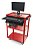 Rack Móvel Aberto para Computador - Vermelho Tramontina PRO - Imagem 2