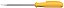 Chave de Fenda Clipe Tramontina MASTER Yellow com Ponta Chata 1/8x3" - Imagem 1