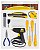 Kit de Ferramentas Tramontina com Pistola de Cola Quente Chaves de Fenda Trena Alicate Estilete Mini Chave de Fenda 28 peças - Imagem 1