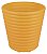 Cachepô Vaso Tramontina Mimmo em Plástico Amarelo 5,5 L - Imagem 1