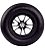 Pneu com Câmara Tramontina 3.25/8" com Roda Plástica e Bucha Plástica para Carrinho de Mão - Imagem 1