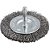 Escova circular 3" cerdas em aço inox 4.500/min com haste 1/4" VONDER - Imagem 1