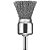 Escova pincel de aço carbono 1" ondulada para retífica reta com pinça de 1/4" DW49003 DEWALT - Imagem 1