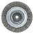 Escova circular aço ondulado inox 150 x 14mm furo 13mm fio 0,40mm ABRASFER - Imagem 1