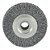 Escova circular de aço ondulada 75mm x 19mm Furo 12mm prensada fio 0,20mm Abrasfer - Imagem 1
